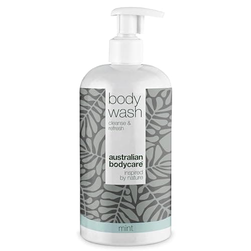 Image of Shower Gel Mint with 4-Terpineol known from Tea Tree Oil - Body Wash helps Pimples, Athlete's Foot, Ringworm, Acne, Body Odor & Smelly Feet