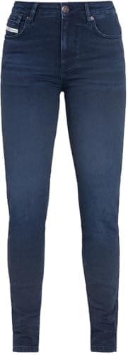 Image of John Doe Ruby Lady XTM Women's Motorcycle Jeans Monolayer Slim Fit Indigo Blue 34/32