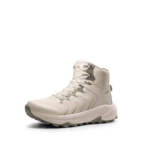 Image of NORTIV 8 NORTIV8 Women's Waterproof Hiking Boots,Size 6,Khaki,NWUMHB2502