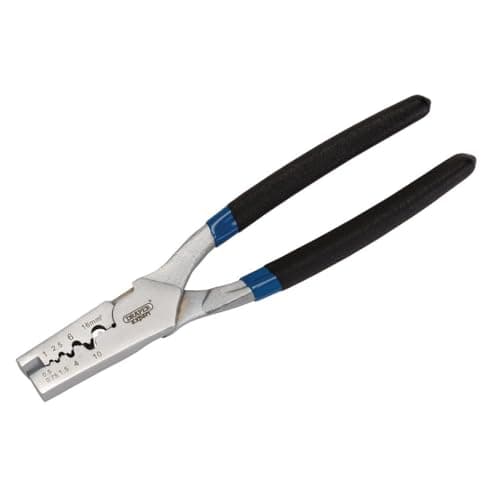 Image of Draper 9-Way Cable Ferrule Crimping Tool | Wire Strippers Electrical Hand Tools | 190mm Wire Crimper Pliers | 62226