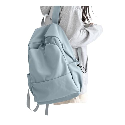 Image of HYC00 School Backpack Womens Causal Travel School Bag for Teenage Girls Boys Secondary Backpack Lightweight 14 Inch Laptop Rucksack Bag for Women Casual Daypack Bookbag for Daily College Work,Blue