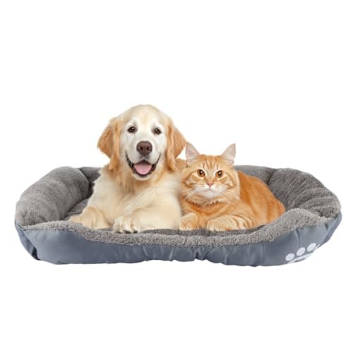 Image of ASelected Dog Beds Medium Washable, 60x45x15cm Rectangle Dog Bed with Non-Slip Bottom, Filled with High Rebound Cotton, Soft Pet Bed for Small Medium Large Dogs