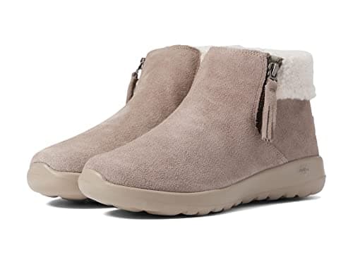 Image of Skechers Women's Joy on The go-Happily Cozy Mid Calf Boot, Dark Taupe, 2.5 UK