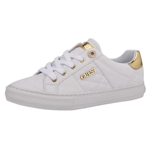 Image of GUESS Women's Loven Sneaker, White, 7 UK