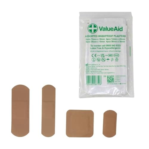 Image of Value Aid Assorted Washproof Plasters - Pack of 20