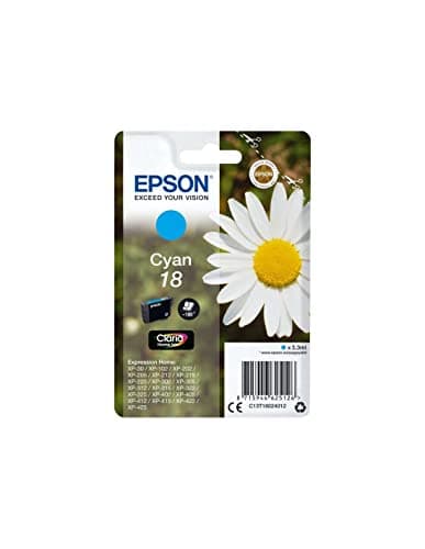 Image of Epson 18 Cyan Daisy Genuine, Claria Home Ink Cartridge