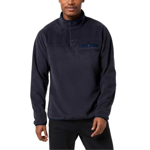 Image of 32 Degrees Heat MENS Midweight Snap Arctic Fleece Pullover jacket (as8, alpha, m, plus, regular, blue)