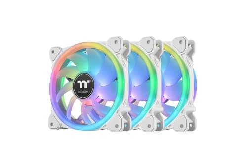 Image of SWAFAN 12 RGB Radiator Fan TT Premium Edition White 3 Pack