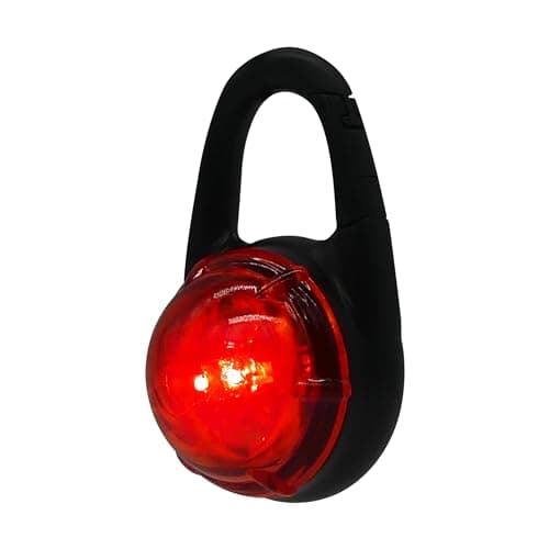 Image of Waterproof Clip-on Flashing Light | Bright LED Adventure Light for Swimming, Dog Walking and All Outdoor Activities (Red)
