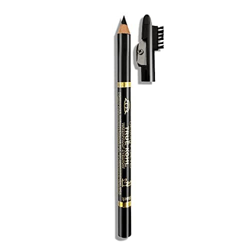 Image of Beauty Forever True Kohl Waterproof Eyebrow Pencil with Sharpener, Definer, Matte Finish, Long Lasting, Waterproof, Suitable For All Eyebrow Shapes, Natural Looks 401 Black