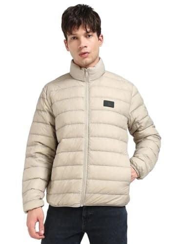 Image of Calvin Klein Men’s Lightweight Down Quilted Jacket, Grey (Rock Ridge), L