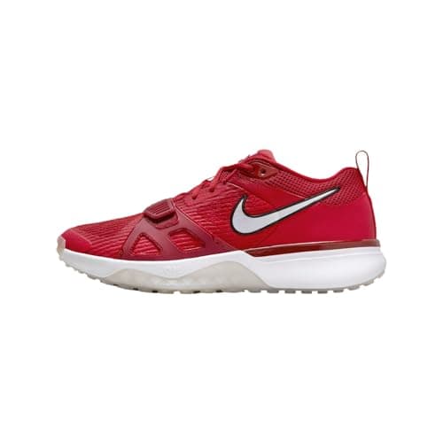 Image of Nike Air Zoom Diamond Elite Baseball Turf Shoes, Red | White, 7.5 UK