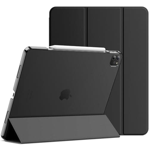 Image of JETech Case for iPad Pro 12.9-Inch (6th/5th Generation, 2022/2021 Model), Slim Stand Hard Back Shell Smart Cover with Auto Wake/Sleep (Black)