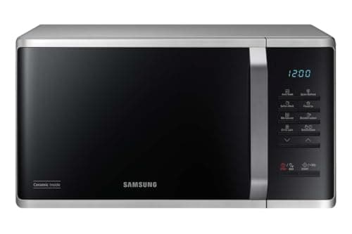 Image of Samsung MS23K3523AS/EU 23L Solo Microwave Oven, Triple Distribution System, Silver