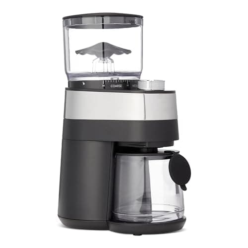 Image of Amazon Basics Electric Burr Coffee Grinder with 30 Grind Settings for French Press, Drip Coffee and Espresso, Black