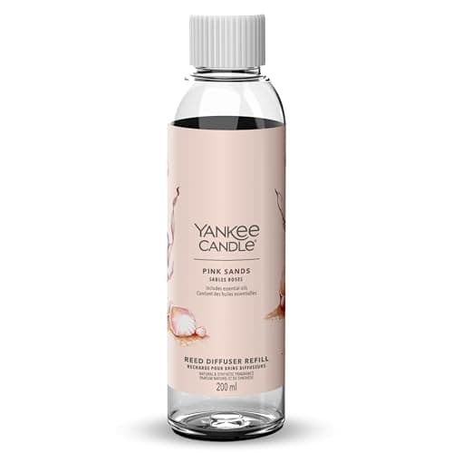 Image of Yankee Candle Signature Reed Diffuser Refill | Pink Sands | 200ml | Up to 20 weeks of Fragrance | Perfect Gifts for Women