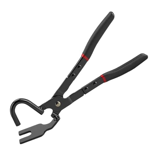 Image of Exhaust Hanger Removal Pliers, Heavy-Duty Exhaust Hanger Removal Tool with Anti-Slip Handle, Universal 25° Offset Exhaust Hanger and Rubber Bracket Separation Pliers for Most Vehicles