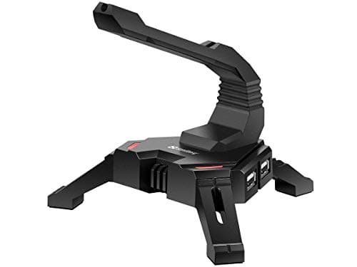 Image of Sandberg 2in1 USB Hub Bungee | 4 Ports | Gaming Mouse Headset | Game Improving | Office Desk Organizer with Integrated USB Hub | Wire Management Holder | USB-A Hub Adapter | For Windows & MacOS