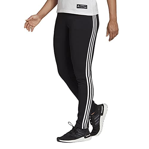 Image of adidas Women's Plus Size Sportswear Future Icon 3-Stripes Skinny Pants, Core Black, 1X