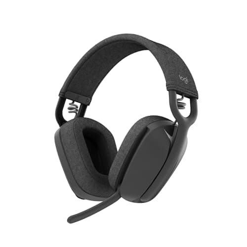 Image of Logitech Zone Vibe 100 Lightweight Wireless Over-Ear Headphones with Noise-Cancelling Microphone, Advanced Multipoint Bluetooth Headset, Works with Teams, Google Meet, Zoom, Mac/PC - Graphite