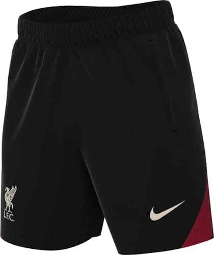 Image of Nike Men's Liverpool Fc Herren Dri-fit Strike Short Kz, Black/Gym Red/Lt Orewood BRN, S