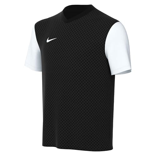Image of NIKE DH8389-010 Y NK DF Tiempo PREM II JSY SS T-Shirt Unisex Black/White/White Size L