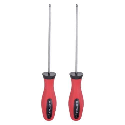Image of sourcing map 2pcs Ball Head Hex Screwdriver 3mm x 110mm Magnetic Ball End Hexagonal Precision Screw Driver Hex Design Wrench