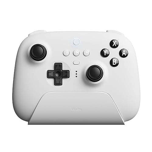 Image of 8BitDo Ultimate Bluetooth & 2.4g Controller with Charging Dock for Switch and Windows - White