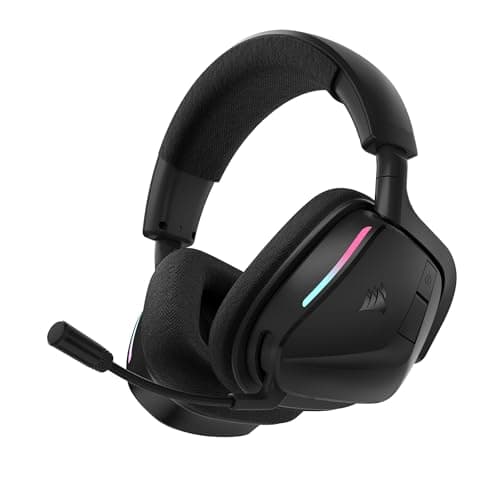 Image of Corsair VOID v2 Wireless Gaming Headset with Bluetooth for PC, PS5, PS4, Switch, Mobile – Dolby Atmos, 70 Hr Battery, Dual Wireless, Lightweight, Fast Charging – Carbon