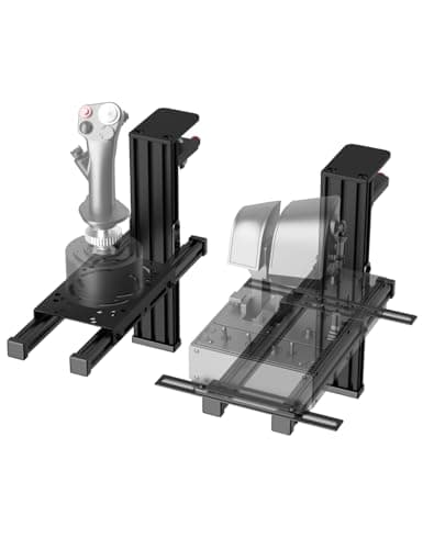 Image of 2 Pack Hotas Desk Mount For Flight Sim Joystick Compatible with Logitech X56/X52/X52 Pro, Thrustmaster Hotas Warthog/ T.16000M/ T-Flight Hotas 4/X/ SimTask Farmstick/ Sol-R2, Winwing, VPC, VKB Hotas