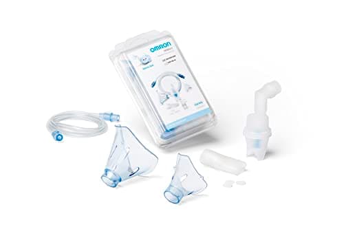 Image of OMRON Complete Accessory Replacement for Adults & Kids | Aerosol Nebuliser Accessory Set for OMRON Nami Cat | Masks, Mouthpiece, Nose Piece, Air Tube, Air Filters