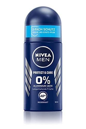 Image of NIVEA MEN Protect & Care Roll-On Deodorant (50 ml), Gentle Deodorant for Long-Lasting Freshness
