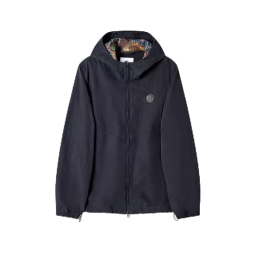 Image of Pretty Green Mens Feltham Hooded Jacket Black L