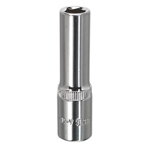 Image of Sealey Sp3809D Walldrive Socket 9Mm Deep 3/8Sq Drive Fully Polished