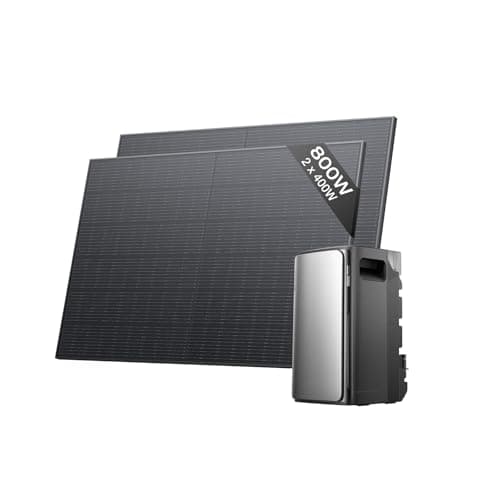 Image of EcoFlow Stream Pro with 800W Rigid Solar Panels, 1.92kWh (up to 11.52kwh) Power Plant with Battery Storage with Micro Inverter, 2300W Solar Input (3 MPPT), 1200W Dual AC port, 6000-Cycle LFP, TOU, AI