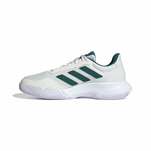 Image of adidas Unisex Court Spec 2 Tennis Shoes, Off White/Collegiate Green/Cloud White, 8 UK