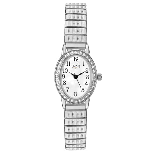 Image of Limit Women's Quartz Watch with White Dial Analogue Display and Silver Stainless Steel Bracelet 6029.01