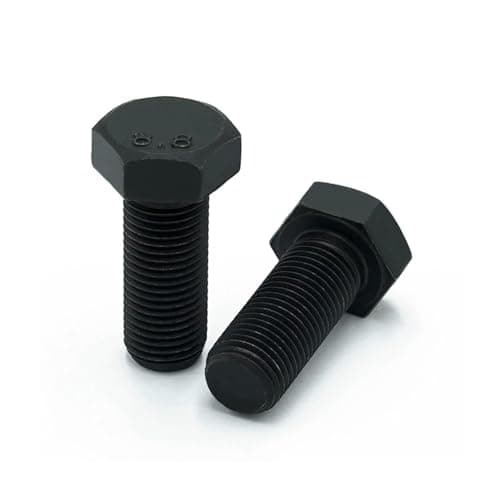 Image of 2pcs M16-1.5×80mm Metric fine thread 8.8 grade black alloy steel Hex Head Screws