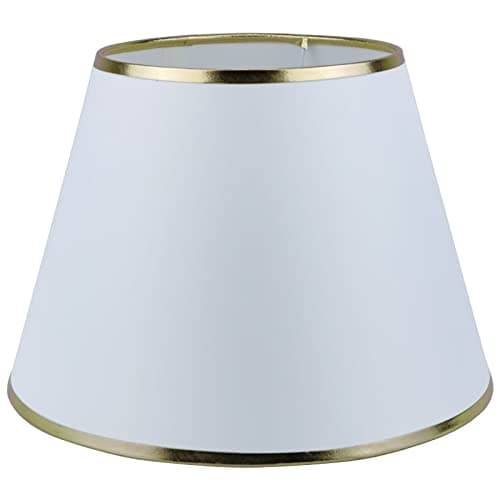 Image of Sinta Lampshade Morden Style Fabric Relacement Light Shade for E14/E27 Table Lamp Bedside Lamp Wall Lamp Floor Lamp Ø12inch/30cm,Gold Brim