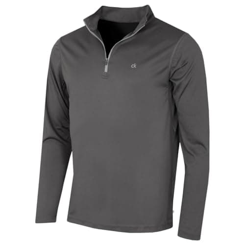 Image of Calvin Klein Mens Harlem 1/4 Zip Pullover - Slate - L