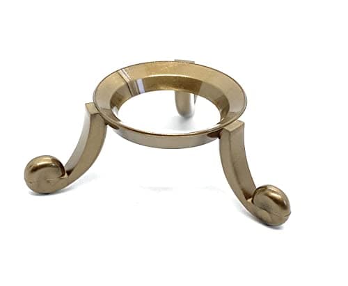 Image of 5 Pc - Acrylic Egg Sphere 3cm Stand - Gold Colour