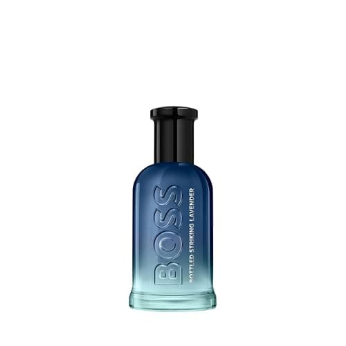 Image of BOSS Bottled Striking Lavender Eau de Parfum for Men, With Notes of Fougere and Woody Moss 50ml
