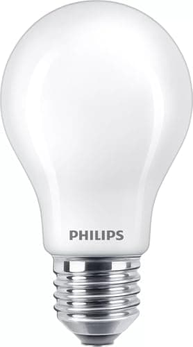 Image of Philips LED Lamp - Warm white Light - E27 - 60 W - Matt - Energy efficient LED lighting