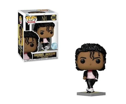 Image of Funko Rocks Michael Jackson Billie Jean Diamond Exclusive Pop Vinyl Figure 360 Special Edition