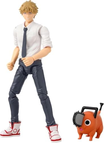 Image of ANIME HEROES Chainsaw Man Figure | 17cm Articulated Denji and Pochita Anime Figure With Accessories | Chainsaw Man Action Figures Make Great Anime Gifts
