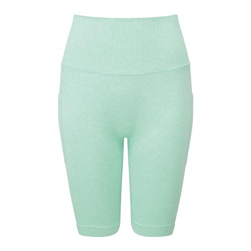 Image of Tri Dri Womens/Ladies Melange Melange Seamless 3D Cycling Shorts (L) (Peppermint)