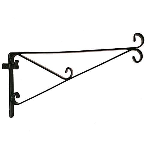 Image of Heavy Duty Hanging Basket Bracket Fits 14" 16" 18" 20" Baskets. Built Extra Strong to Carry Large Heavy Baskets That Can Be Dangerous If Not Supported On A Strong Bracket (Pack of 1)