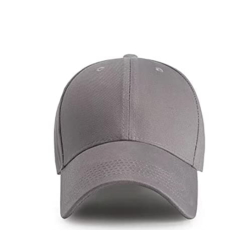 Image of Etyepoh Baseball Cap Polo Style Classic 6 Panel Adjustable Sport Solid Sun Hat Unisex (01Darkgrey)