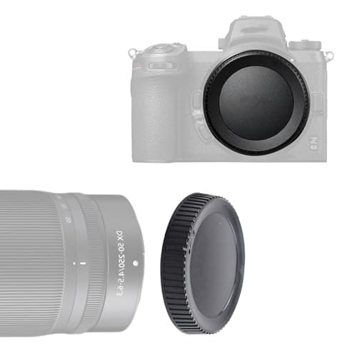 Image of Z Camera Body and Rear Lens caps,Compatible with Z Mount Cameras Mirrorless Digital Camera–Z9,Z7,Z7 II,Z6,Z6 II,Z5,Z50 Cameras and Z 24-70mm f/4 S,Z 24-200mm f/4-6.3 VR Lens