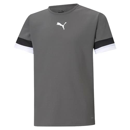 Image of PUMA Unisex Kids teamRISE Jersey Jr Shirt, Smoked Pearl-puma Black-puma White, 140